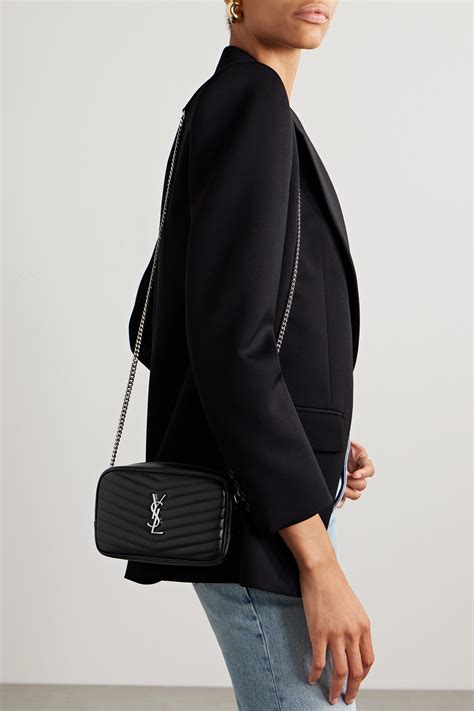 SAINT LAURENT Lou mini matelassé leather shoulder bag 